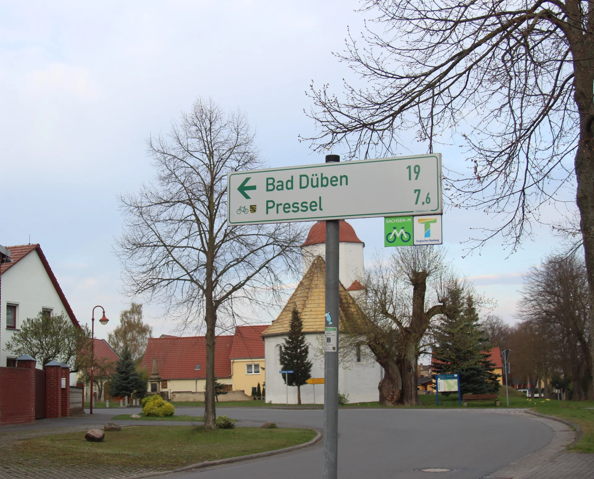 Der Lutherweg und der Torgische Weg bei Roitzsch