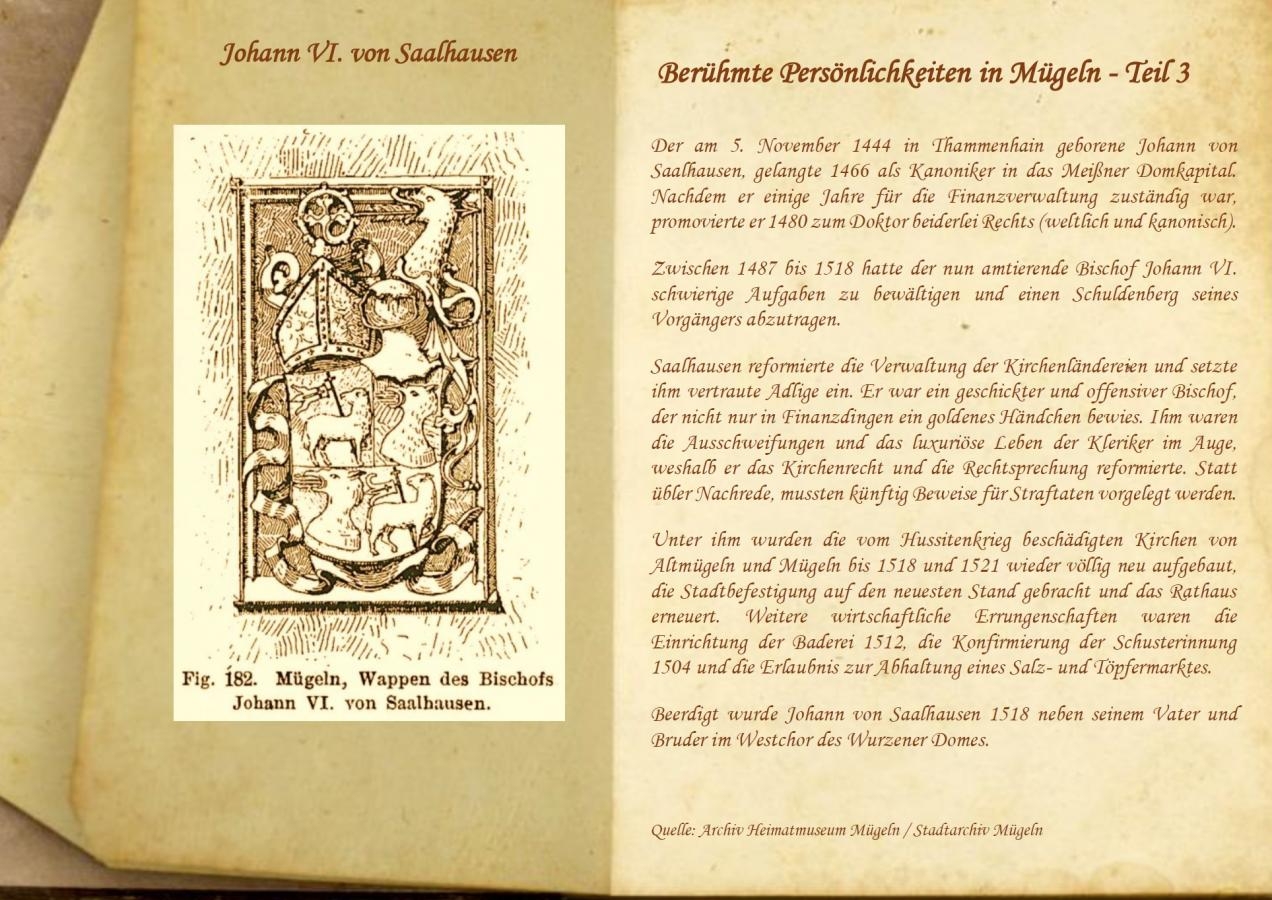 Berühmte Persönlichkeiten in Mügeln - Teil 3