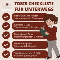 Tobis Checkliste für unterwegs