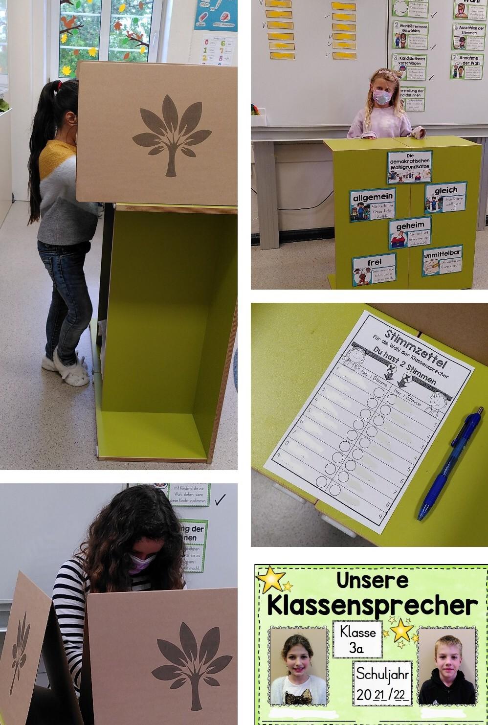 Klassensprecherwahl 3a