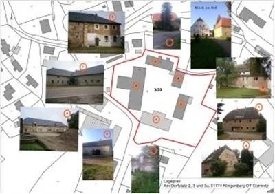 Teil des ehemaligen Rittergutes in Colmnitz mit Wohn- und Geschäftshaus sowie Stallgebäudeteil