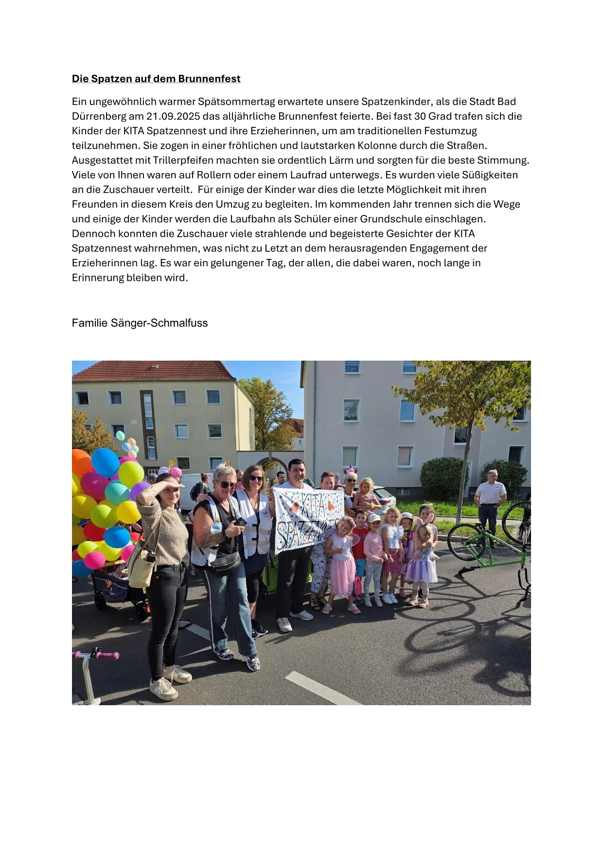 Die Spatzen auf dem Brunnenfest-1