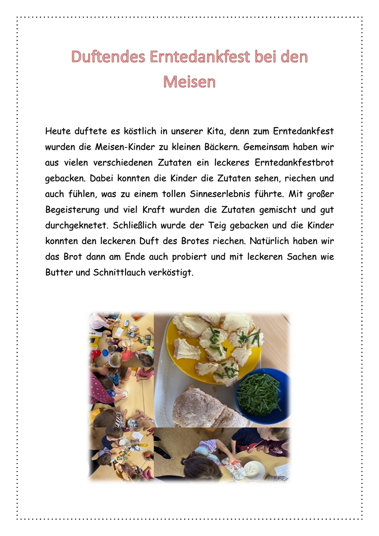 Duftendes Erntedankfest bei den Meisen-1