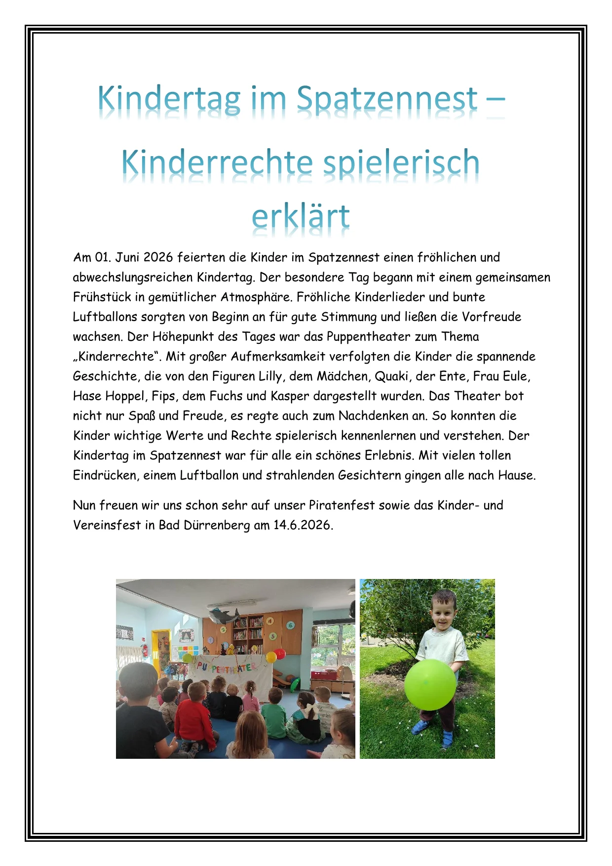 Kinderfest 2026