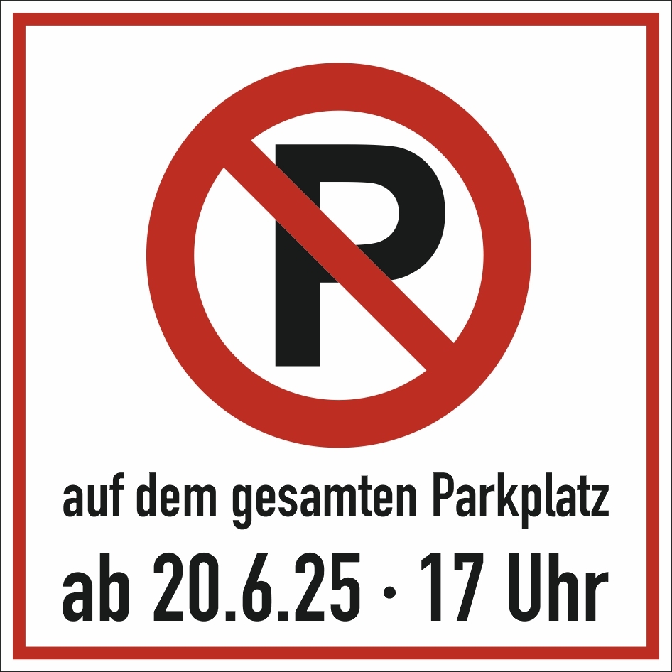Hinweisschild Parkverbot