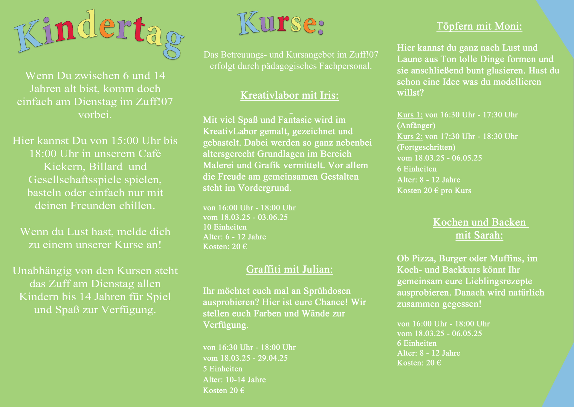Kindertag hinten