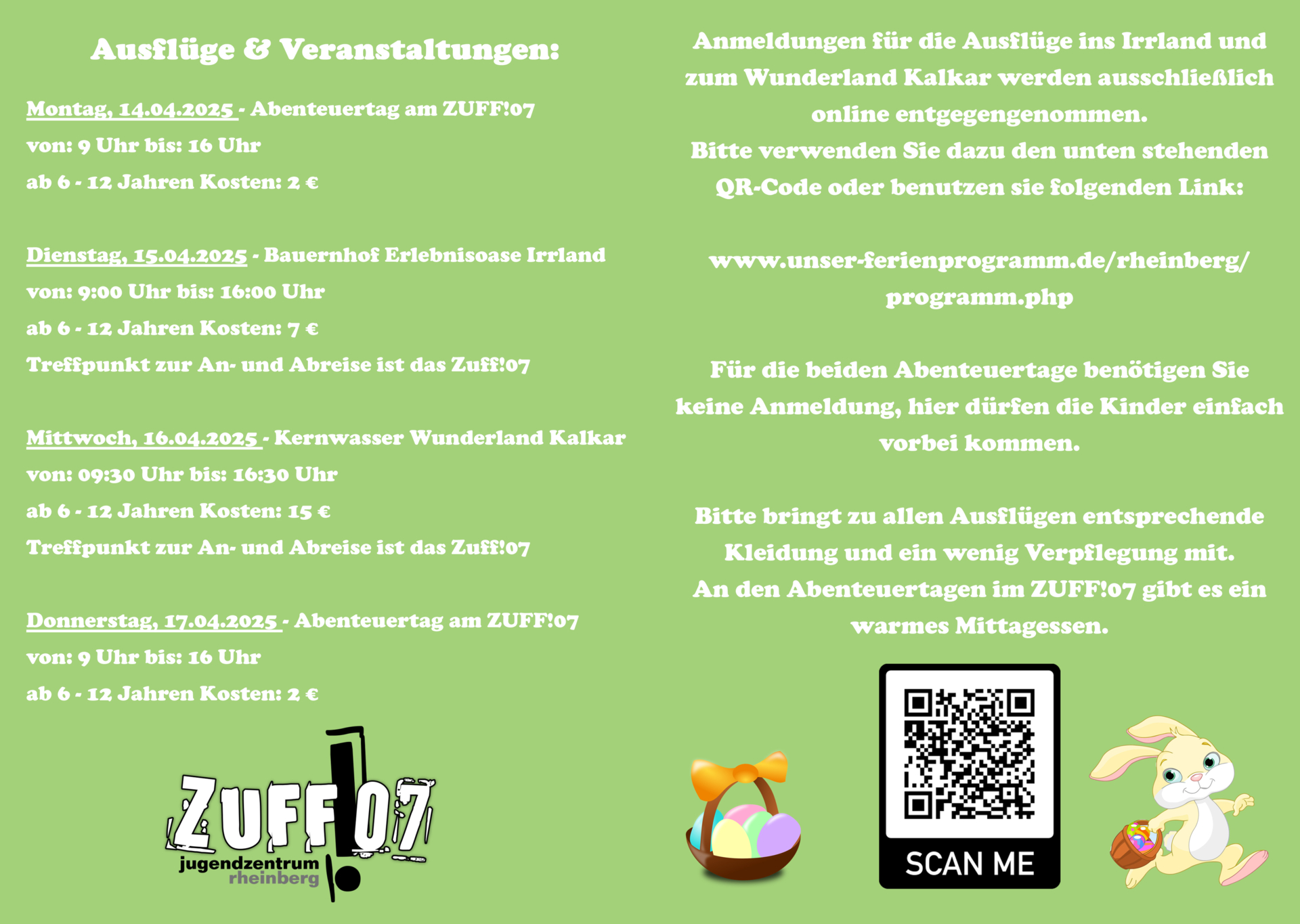 Osterferien hinten