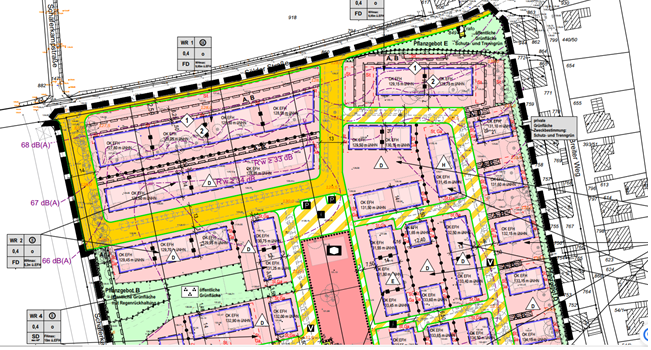 Ausschnitt Bebauungsplan Nr. 49 „Wohnpark Emscherquelle“