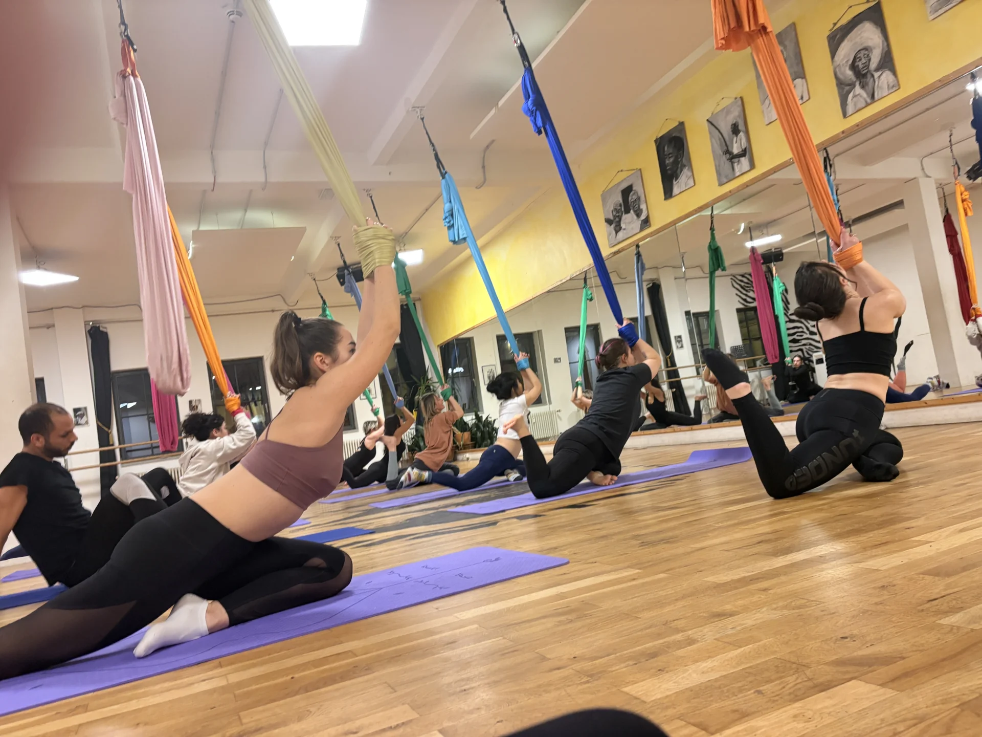 Aerial yoga