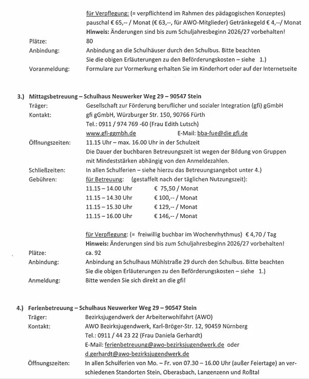 Bild Betreuung 2026/2027 Seite 2