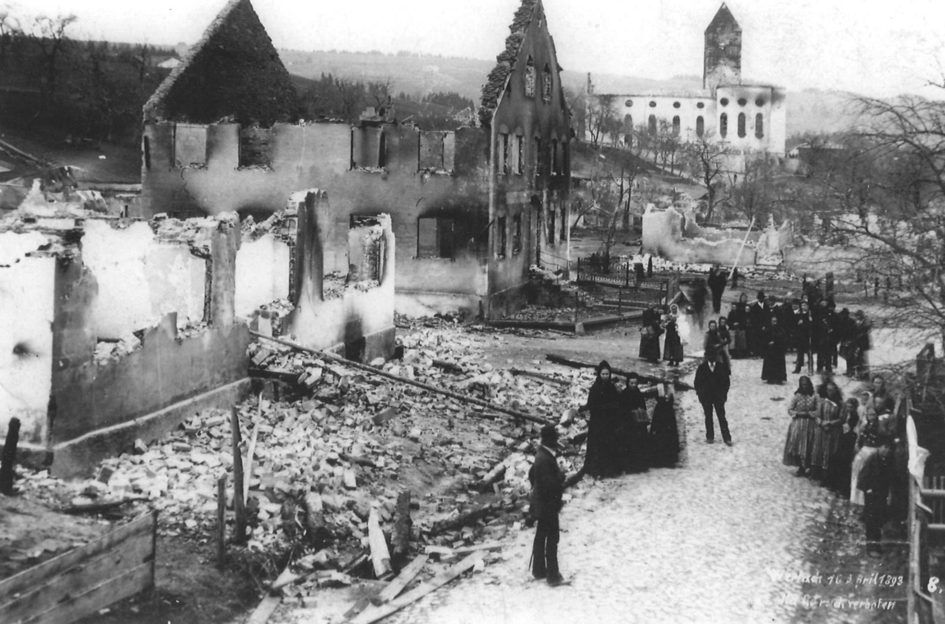 1893 Fünfte Brandkatastrophe in der Geschichte Wertachs