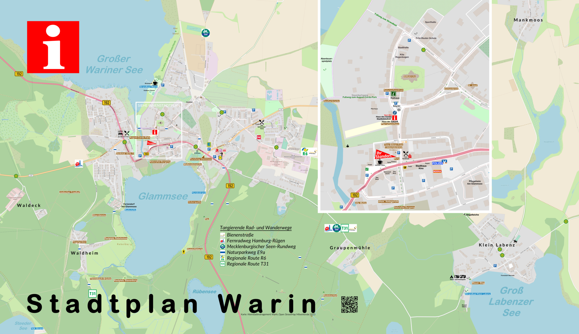 Stadtplan Warin / Klein Labenz