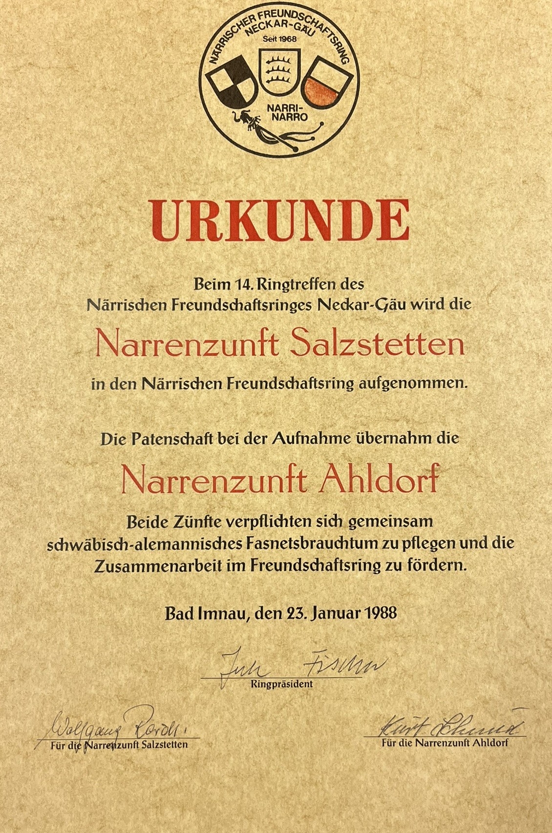 Urkunde