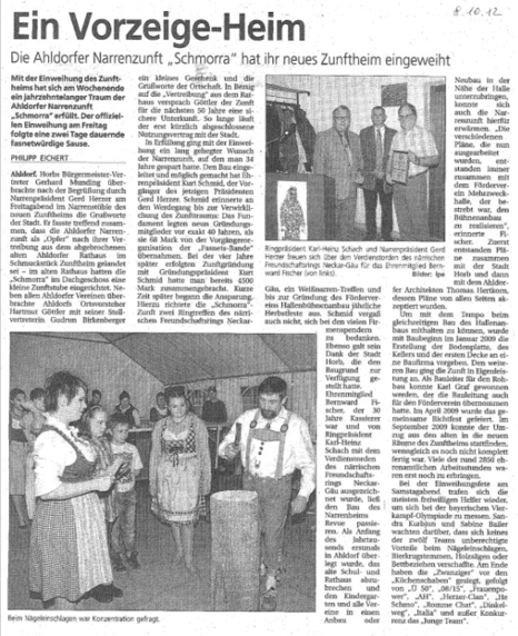 Zeitungsartikel Narrenheim