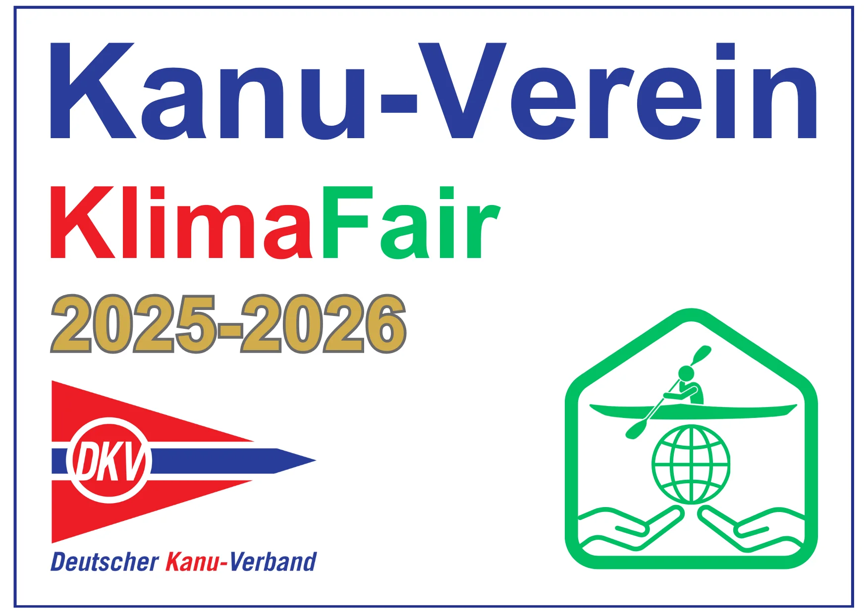 Kanu-Verein Klima Fair gold