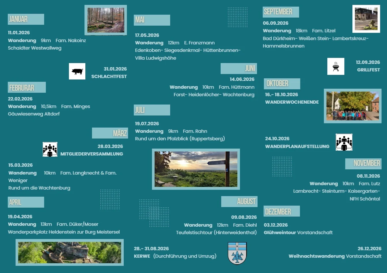 Wanderplan 2026 - Seite 2