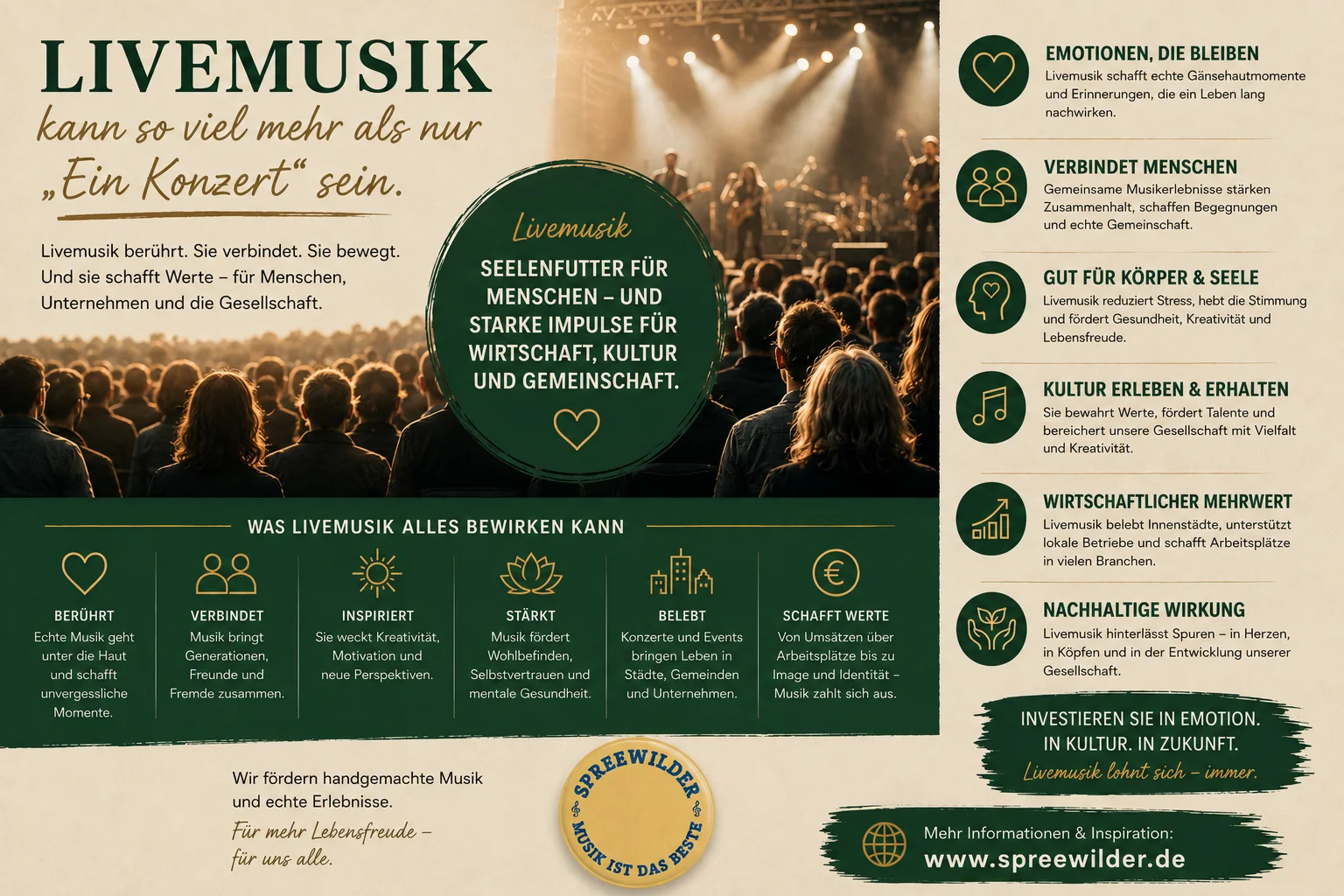 Livemusik kann so viel mehr als nur „Ein Konzert“ sein.