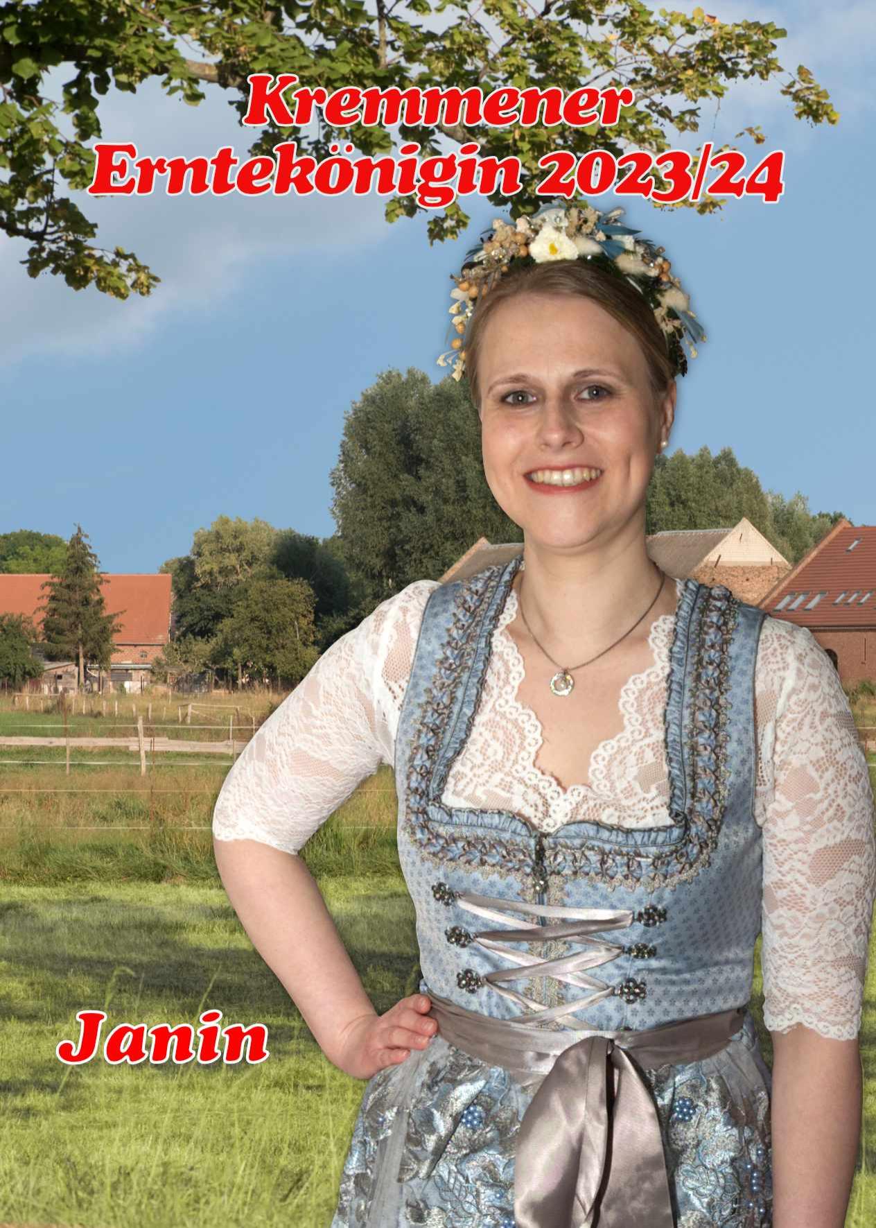 Janin I. zu und aus Sommerfeld (Erntekönigin Kremmen)