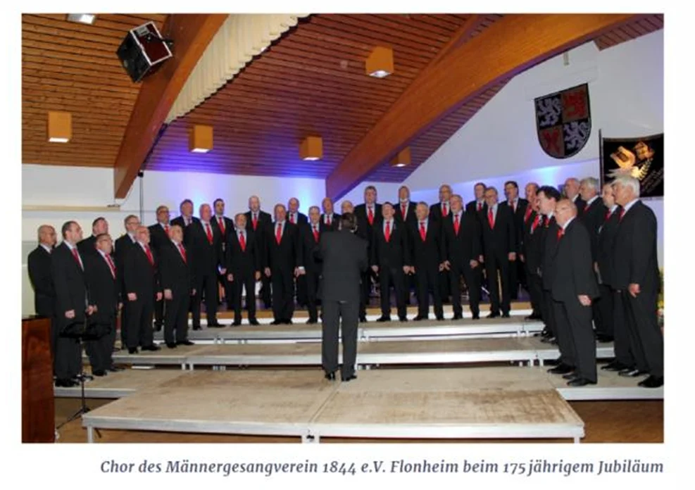 Chor des Männergesangverein 1844 e.v. Flonheim beim 175 jährigem Jubiläum