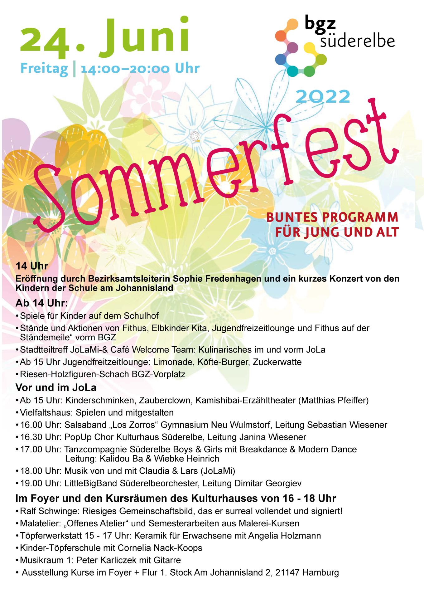 Programm Sommerfest