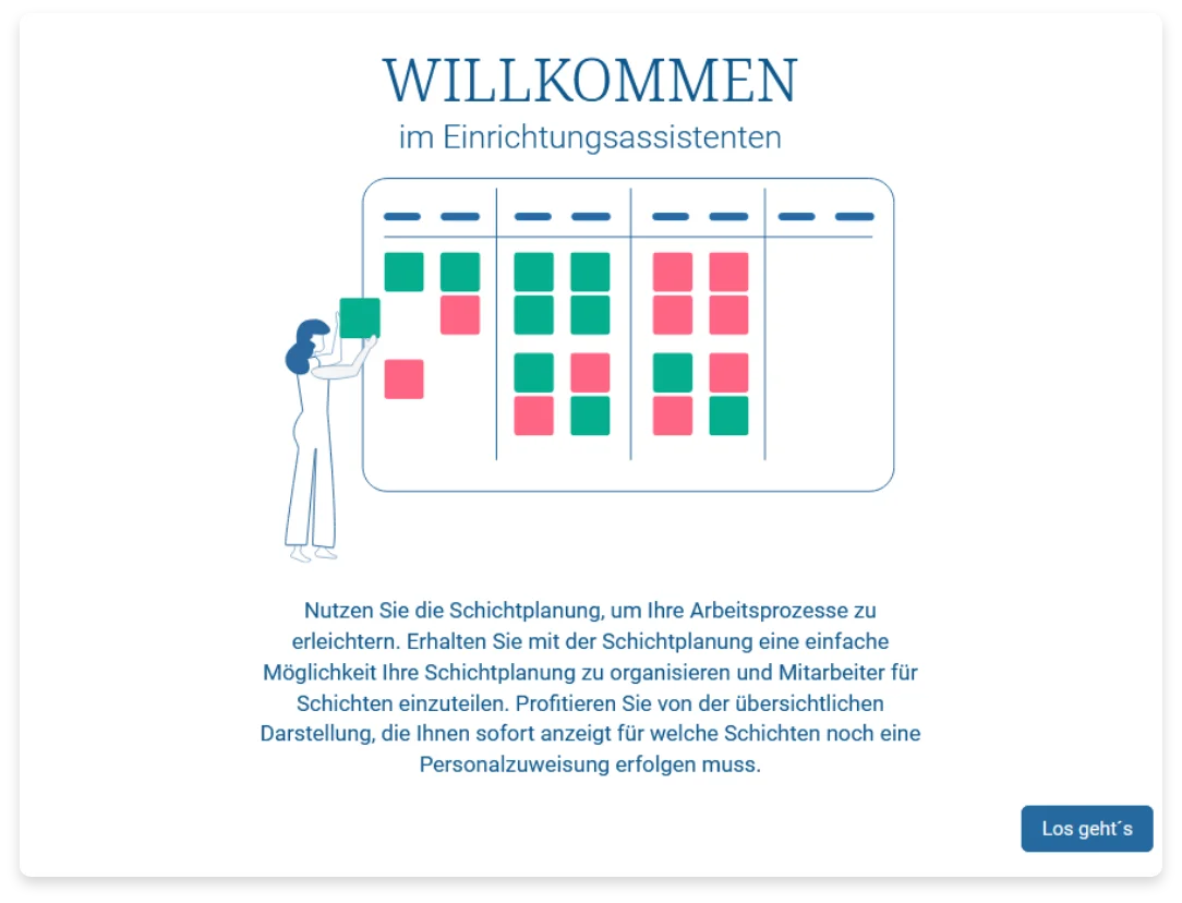 Einrichtungsassistent