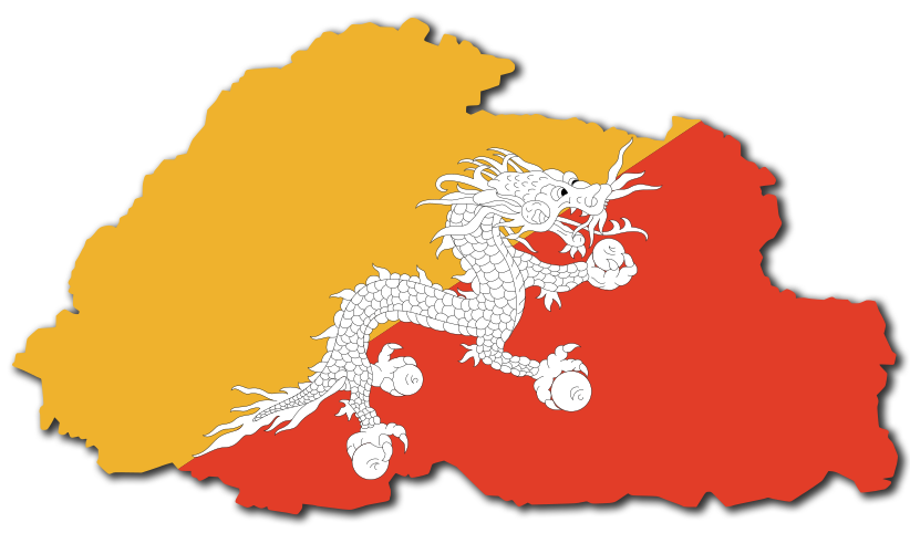 Bhutan-Flagge