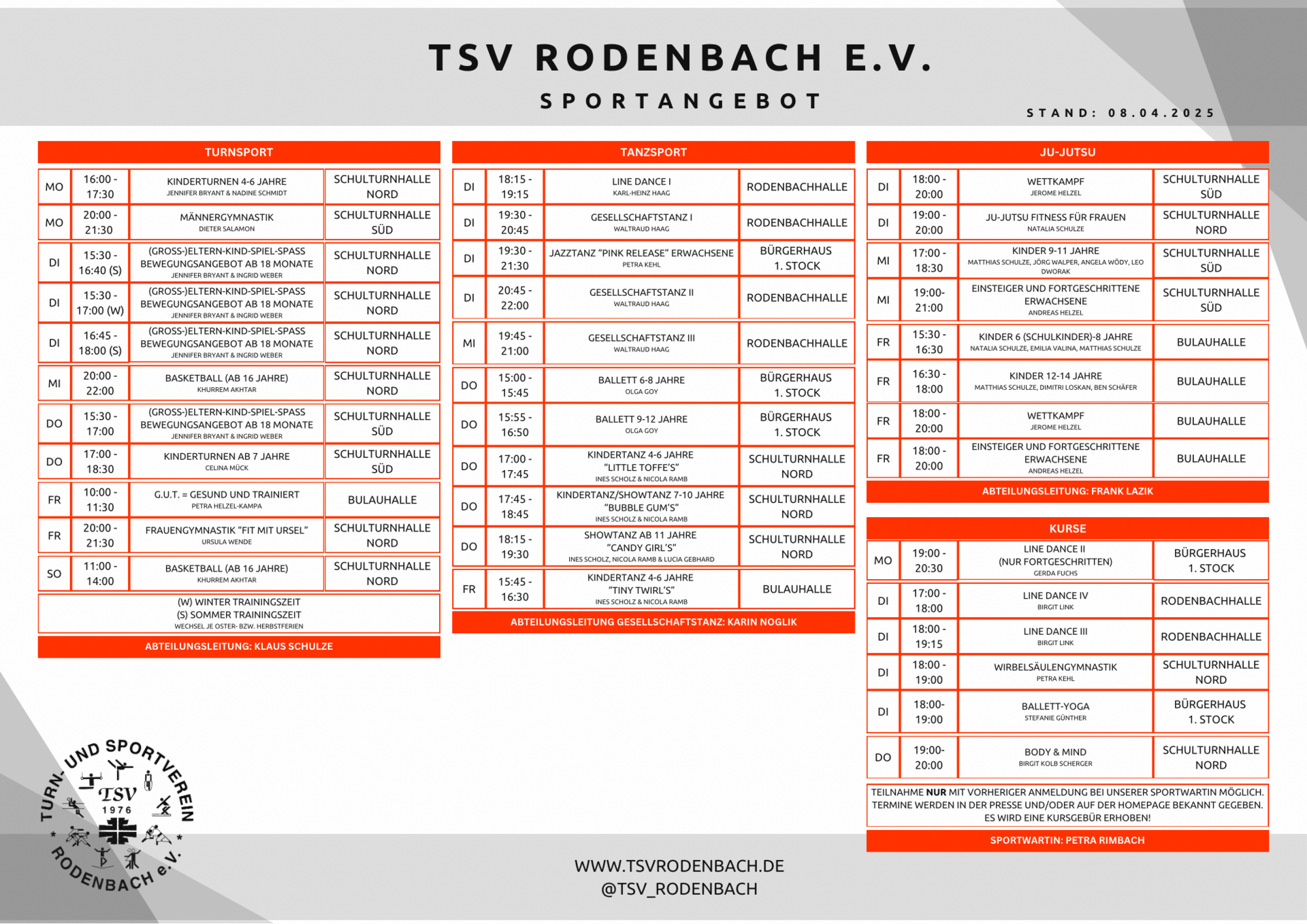 TSV Sportangebot