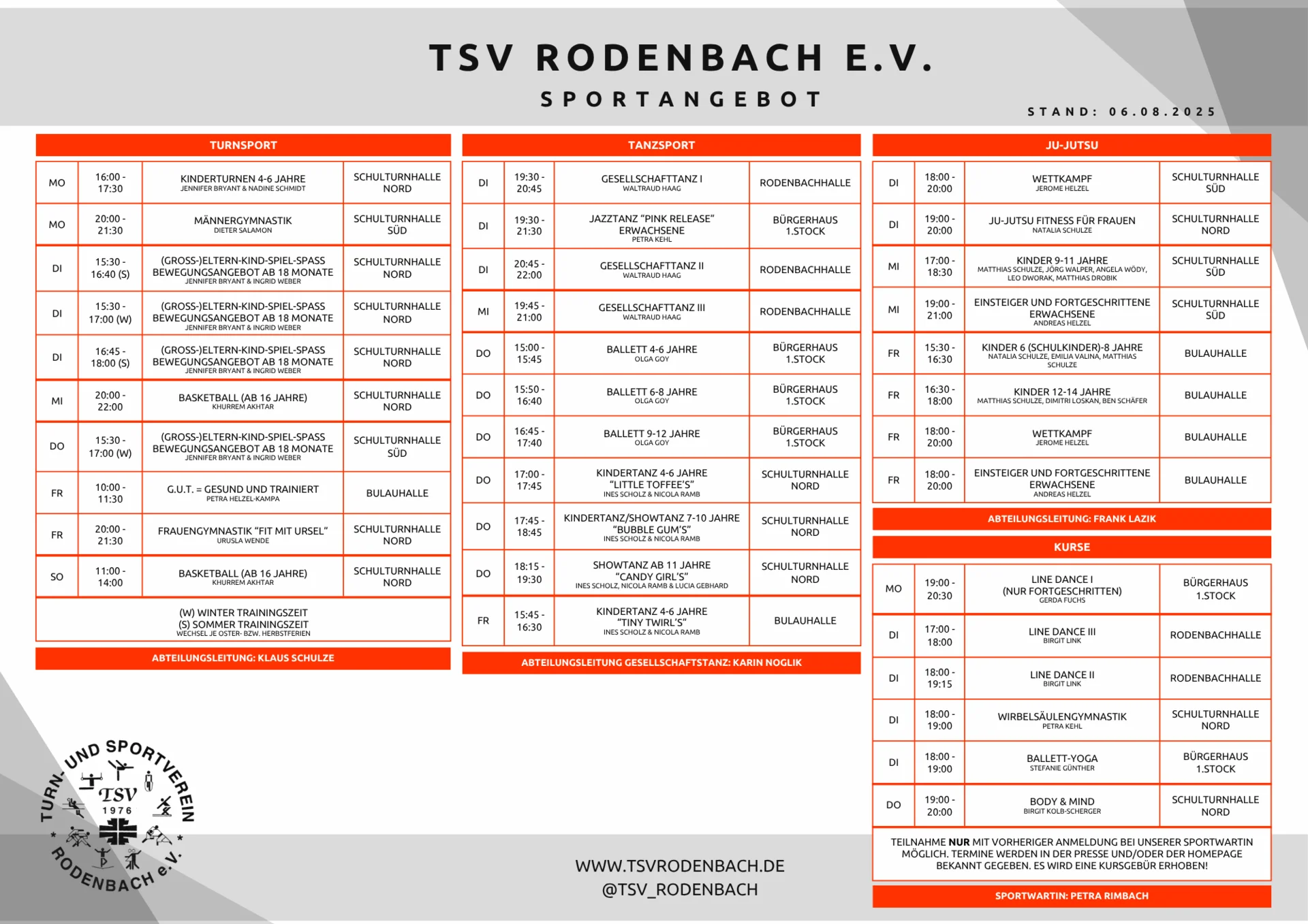 TSV Sportangebot