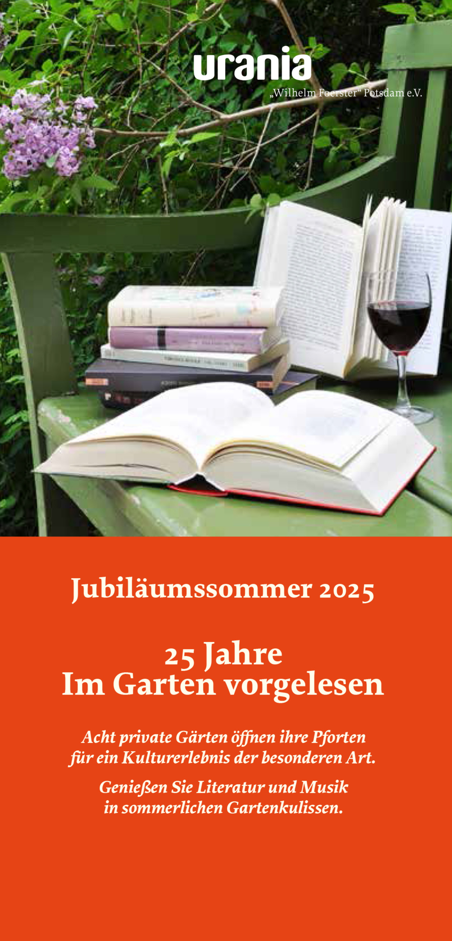 Im Garten vorgelesen
