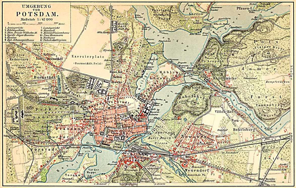 Potsdam Stadtplan 1900