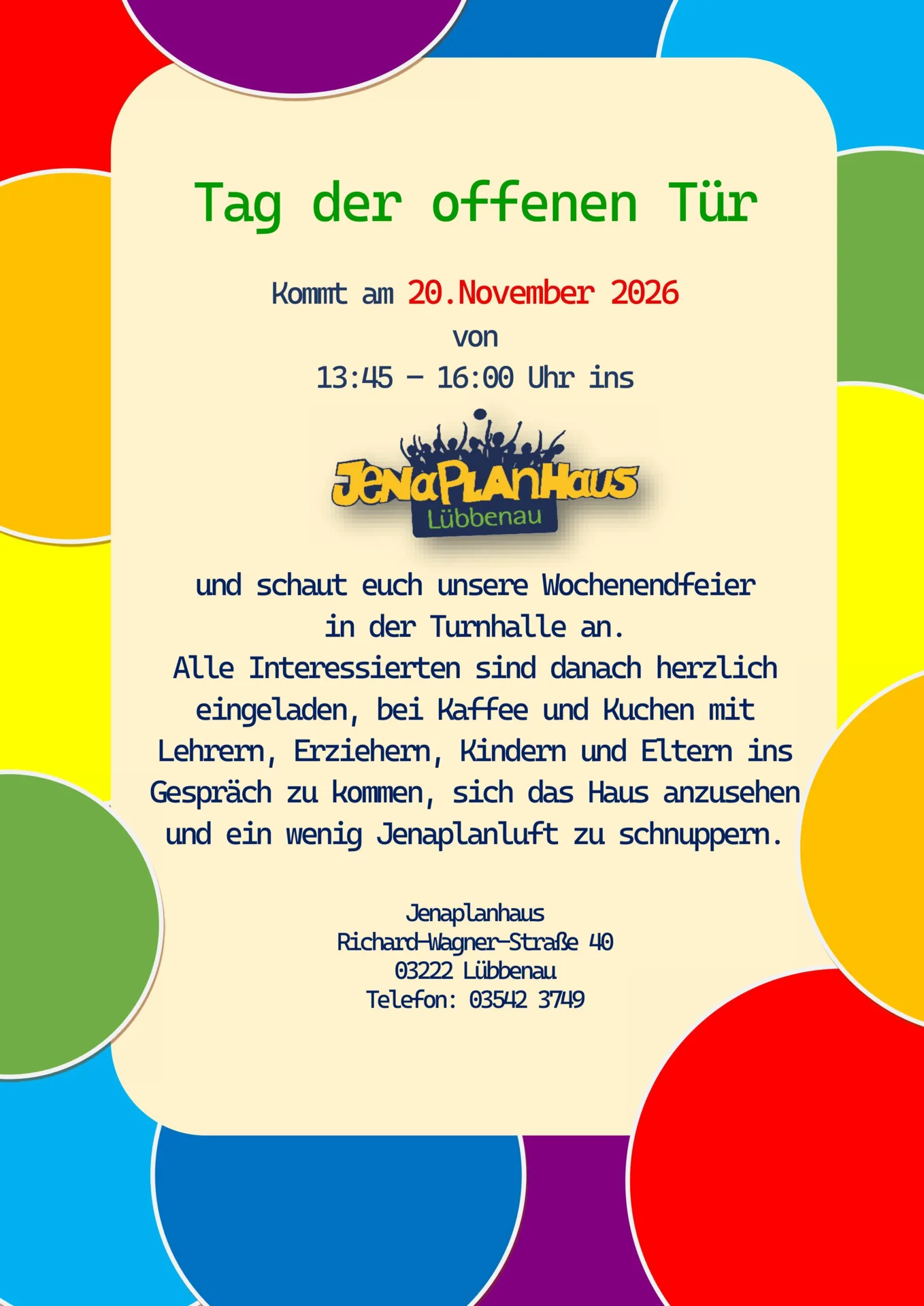 Tag der offenen Tür 2026