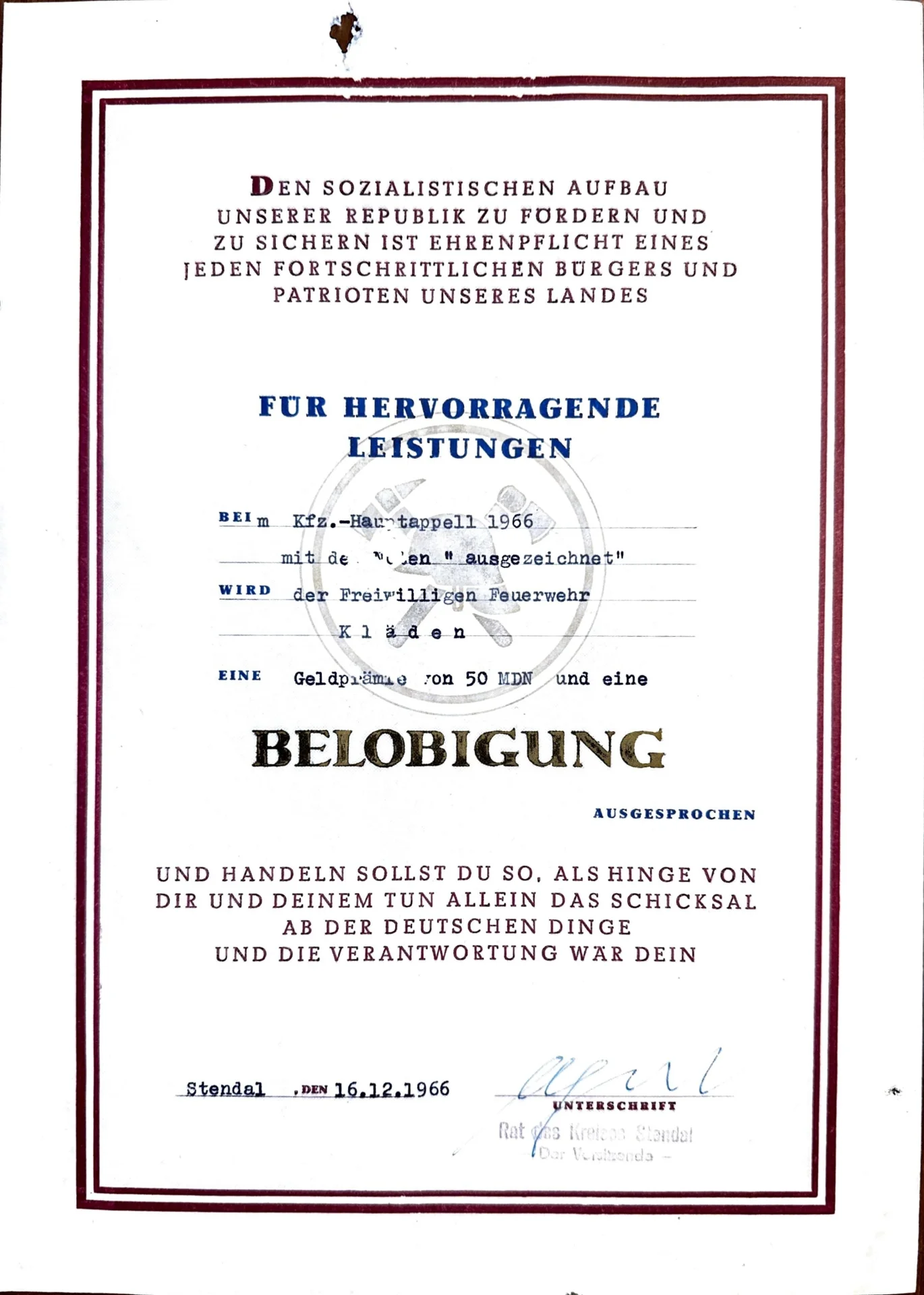 Beförderungen und Auszeichnungen 1959-1989 (13)