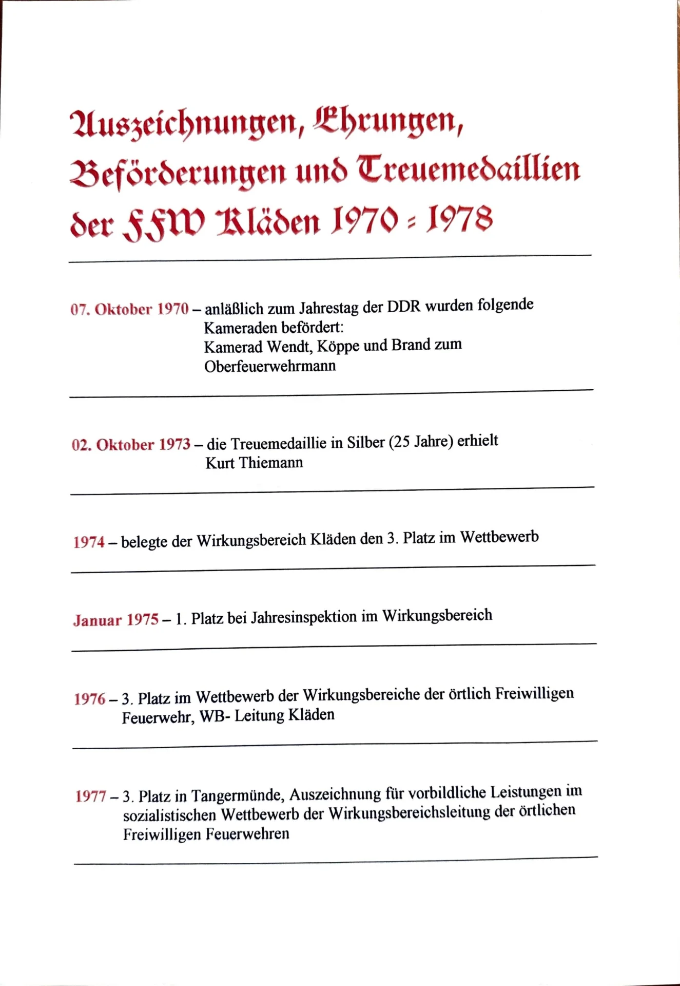 Beförderungen und Auszeichnungen 1959-1989 (2)