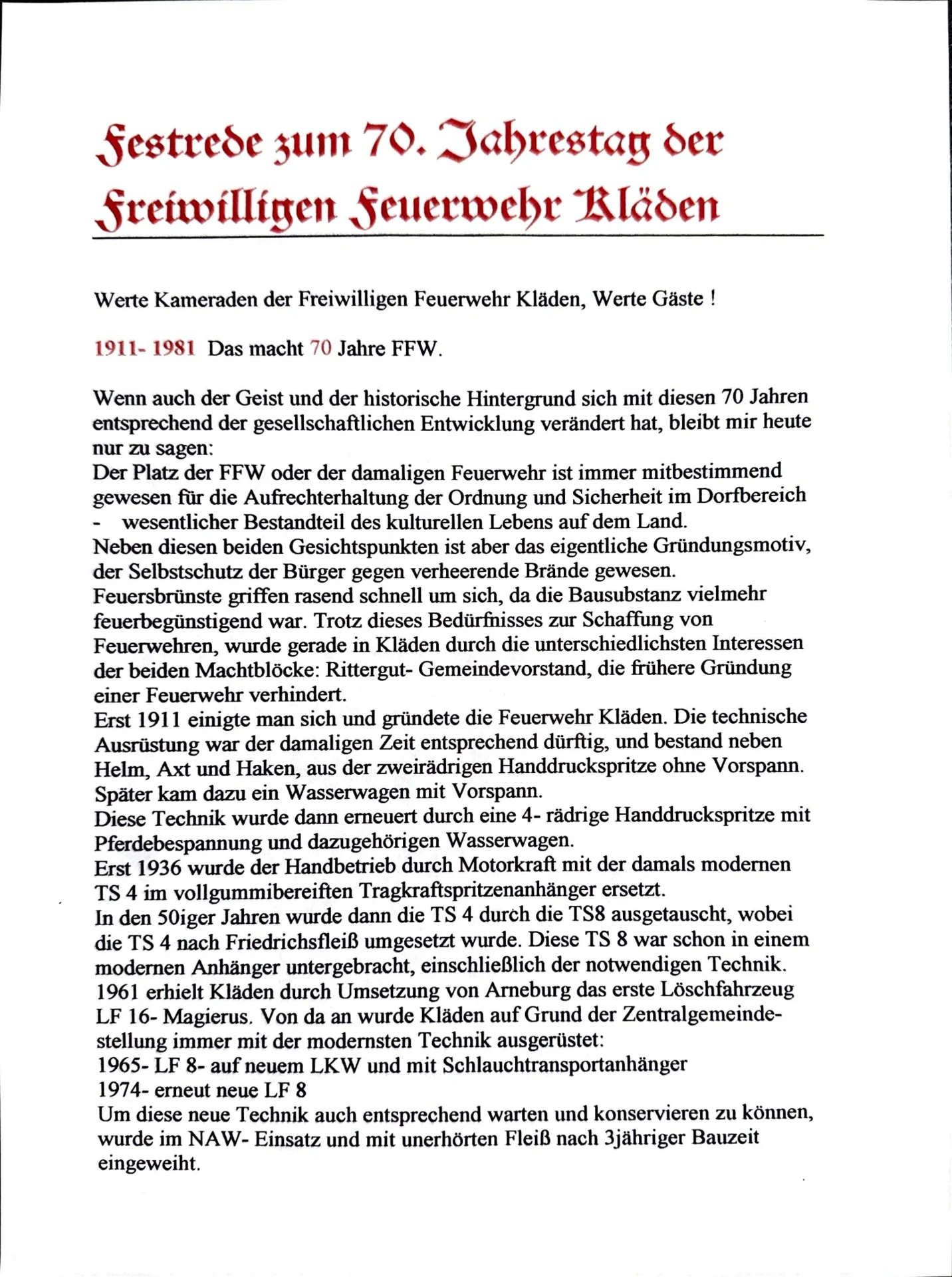 Jubilän, Feste und Veranstaltungen 1957-1989 (13)