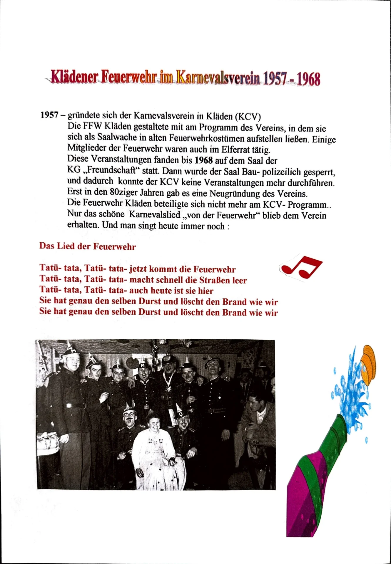 Jubilän, Feste und Veranstaltungen 1957-1989 (8)