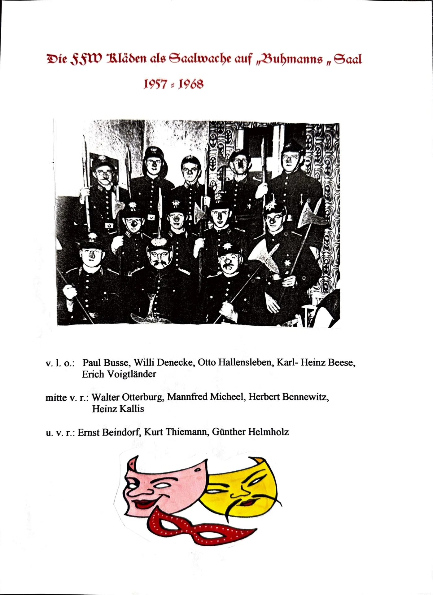 Jubilän, Feste und Veranstaltungen 1957-1989 (9)
