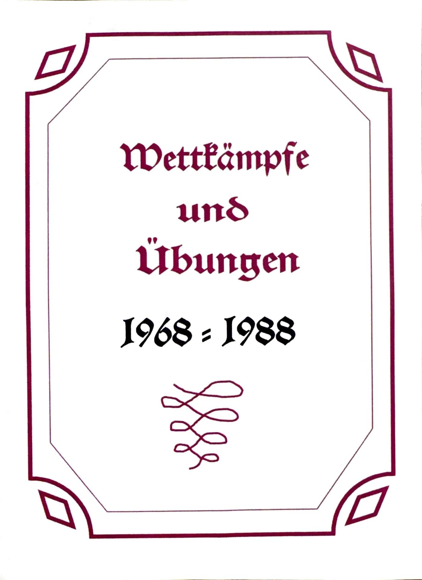 Wettkämpfe und Übungen 1968-1988