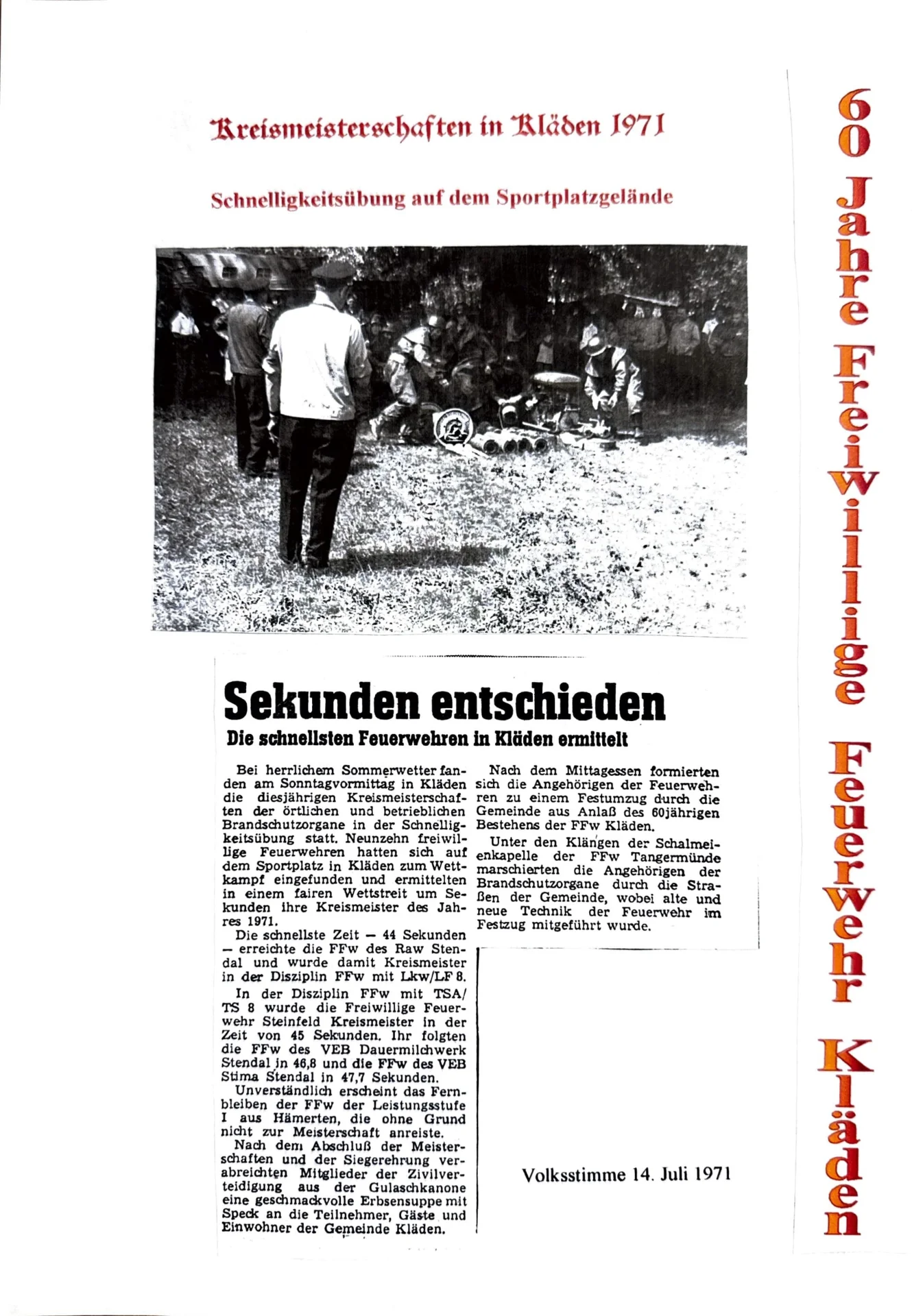Wettkämpfe und Übungen 1968-1988 (5)