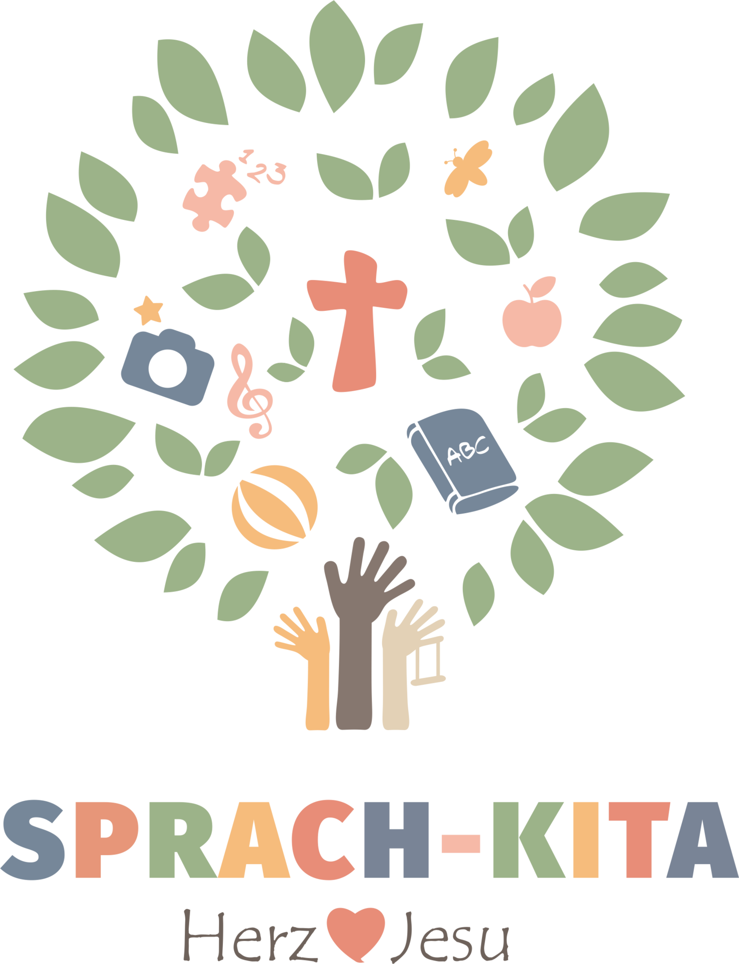 Sprach-Kita Herz-Jesu Logo
