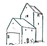 Kirche Zeichnung um 1200