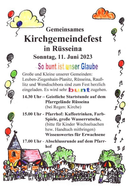 Gemeindefest Rüsseina