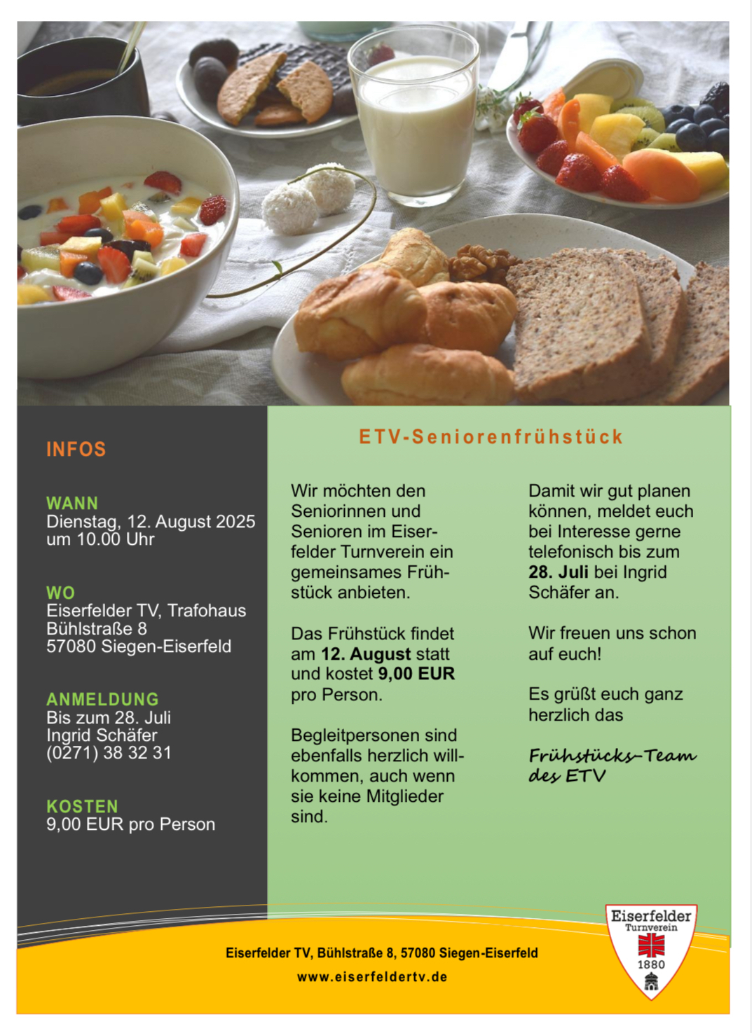 Seniorenfrühstück