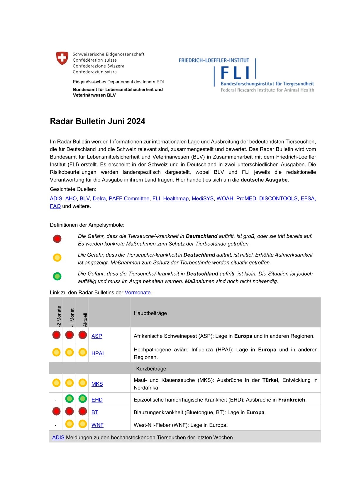 Radar Bulletin Deutschland 1