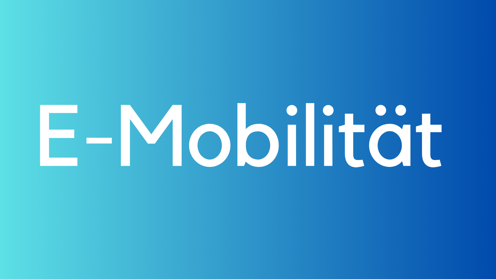 E-Mobilität