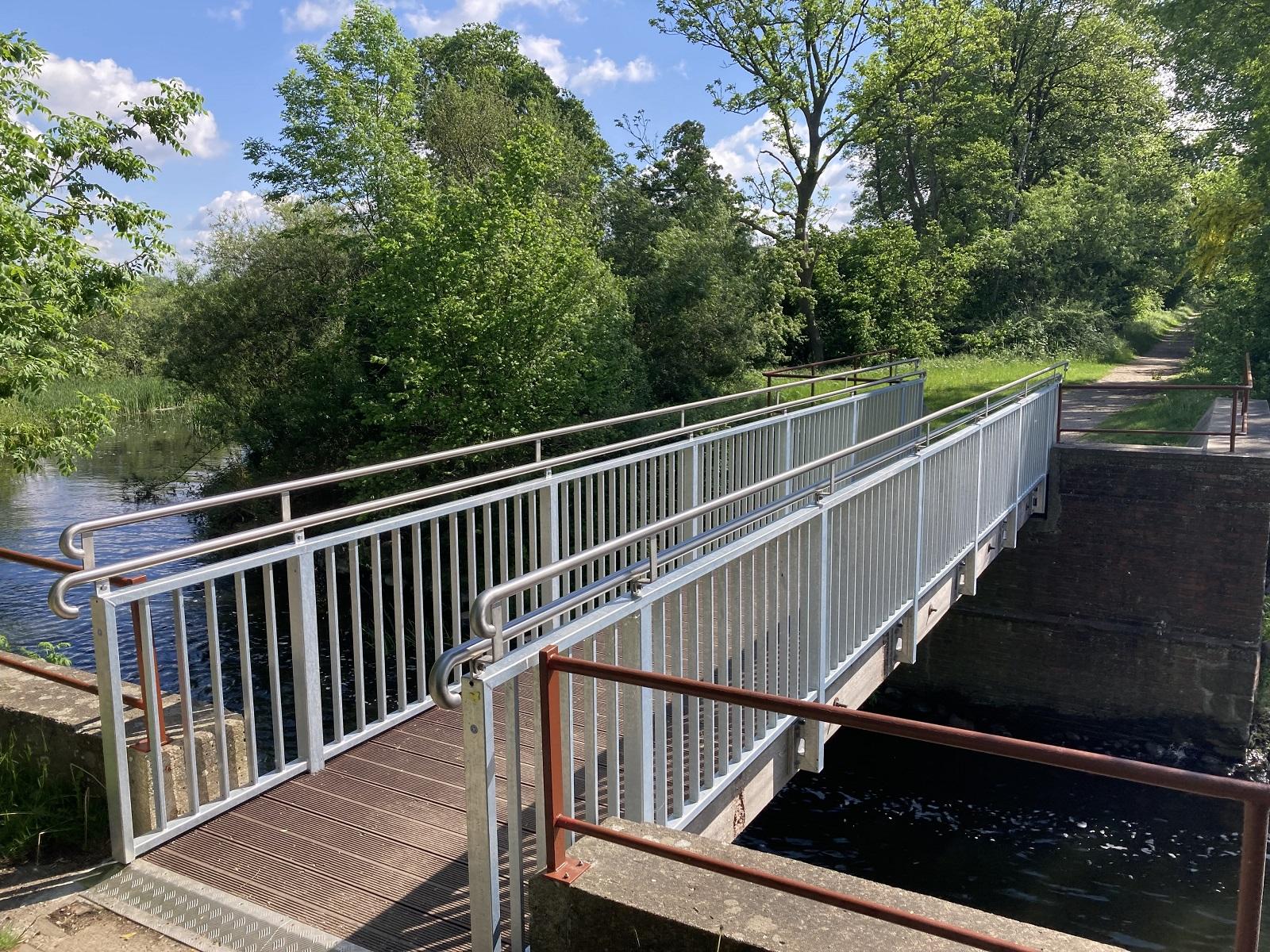Die im Frühjahr 2022 sanierte Sieversdorfer Brücke