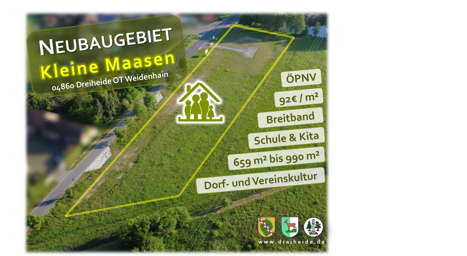 Anzeige mit Luftbild