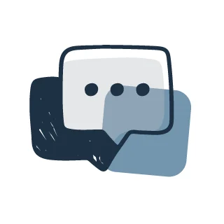 Chatblase als Symbol