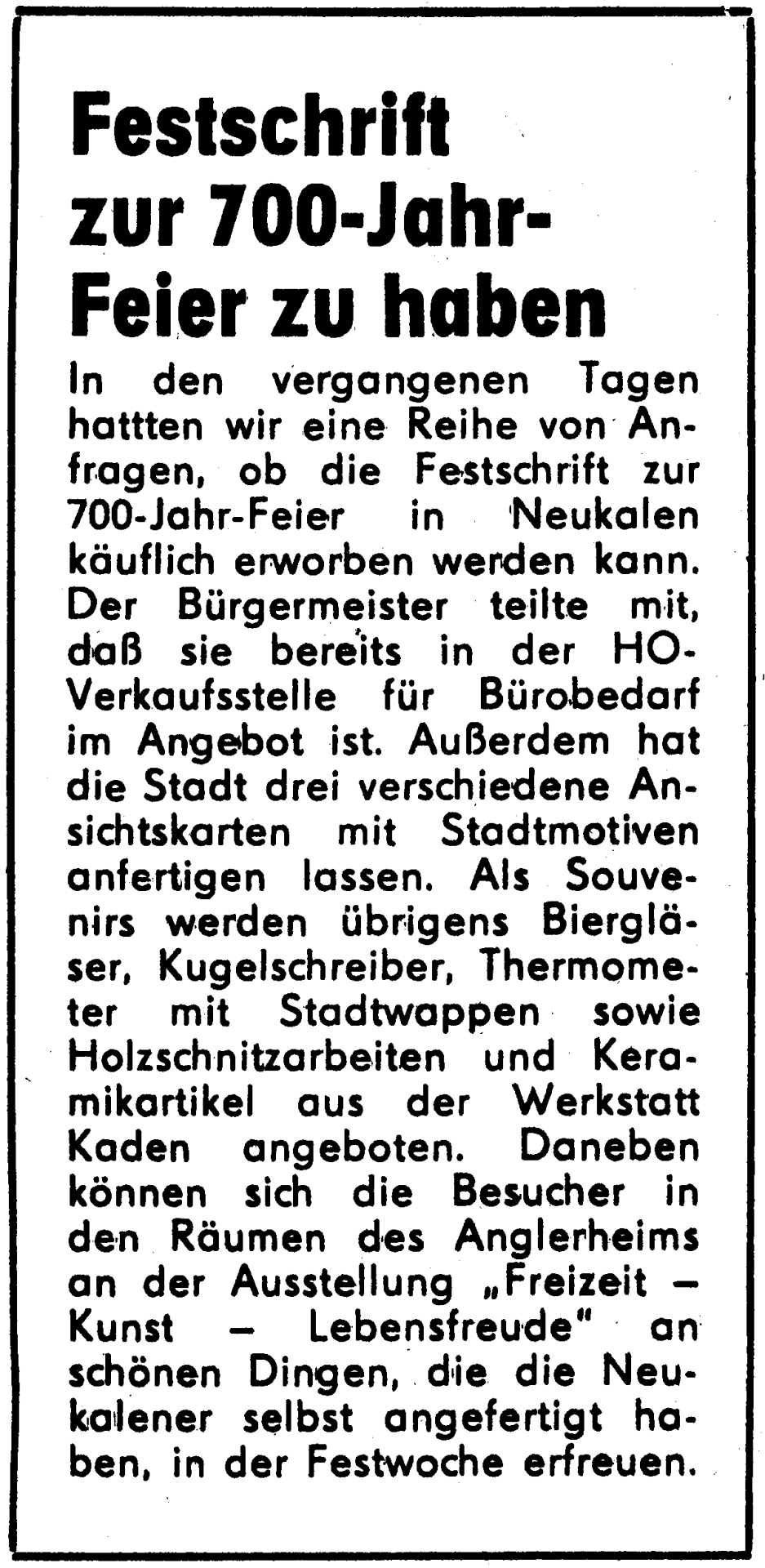 Zeitungsartikel 1981 (3)