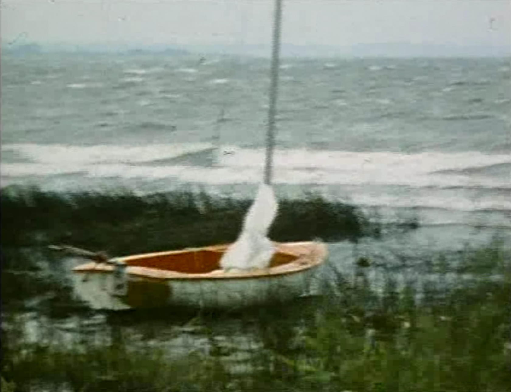 Unser kleines Segelboot - Originalaufnahme aus dem Urlaubsfilm von 1982