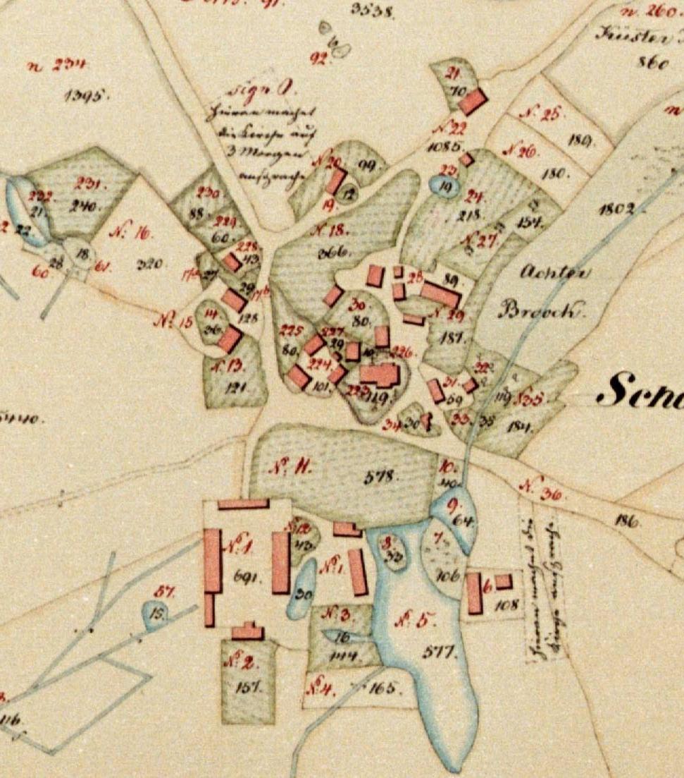 Ausschnitt der Karte von 1868